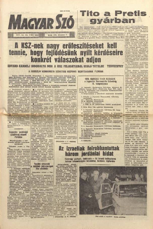 Magyar Szó, 25. évf. 1968. december 3. 332. sz. 1–16. oldal
