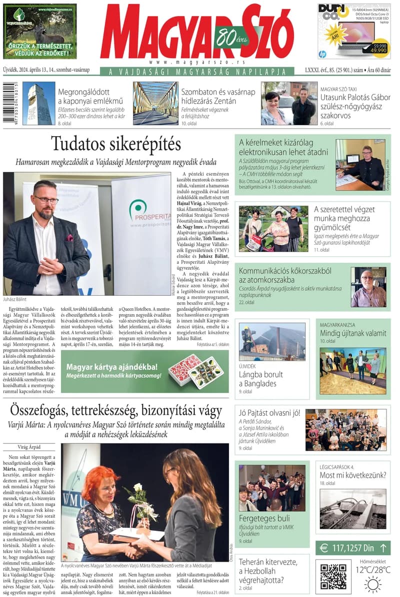 Magyar Szó, 81. évf. 2024. április 13. – 14. 85. sz. 1–32. oldal