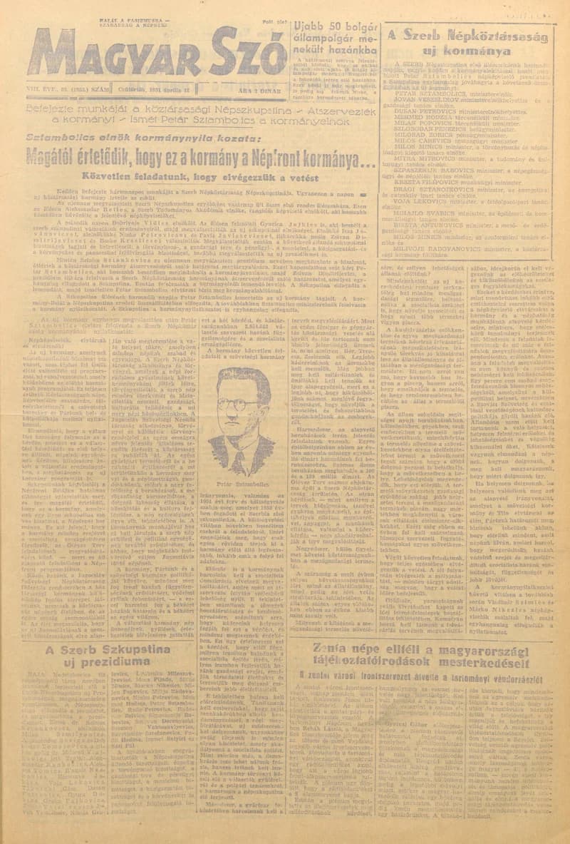 Magyar Szó, 8. évf. 1951. április 12. 86. sz. 1–4. oldal