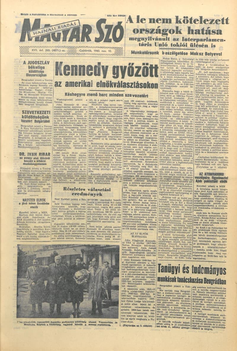 Magyar Szó, 17. évf. 1960. november 10. 265. sz. 1–24. oldal