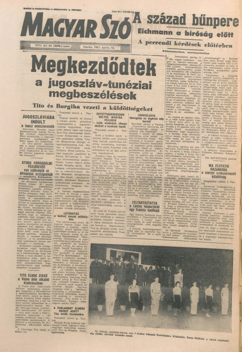 Magyar Szó, 18. évf. 1961. április 12. 85. sz. 1–14. oldal