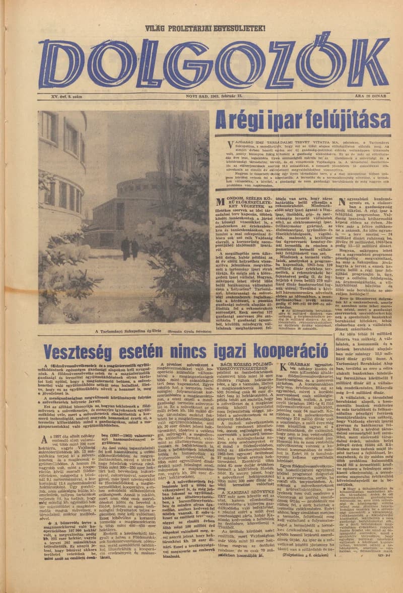 Dolgozók, 17. évf. 1963. február 15. 8. sz.