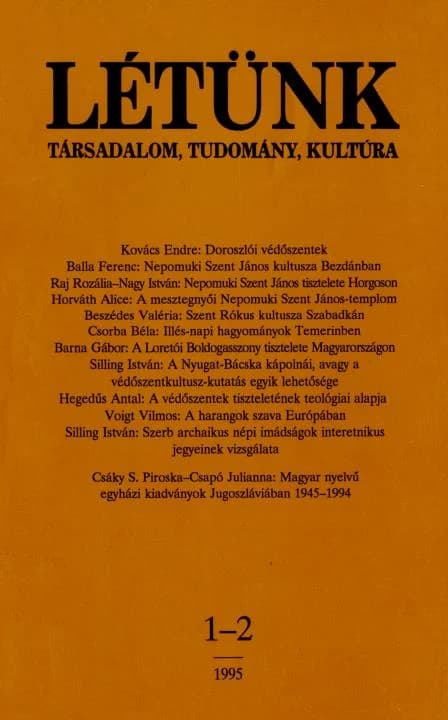 Létünk, 25. évf. 1995. 1–2. sz. 1–125. oldal