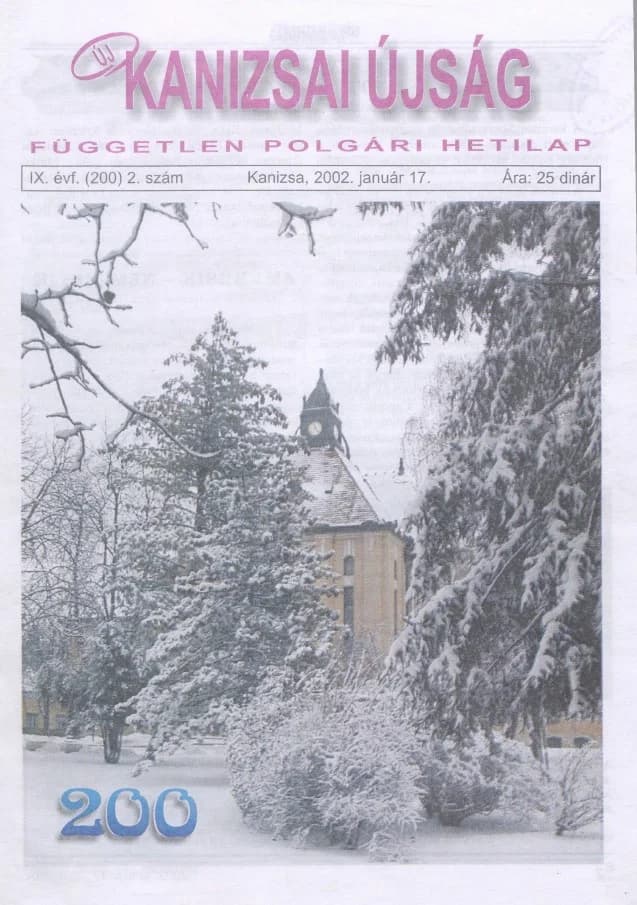 Új Kanizsai Újság, 9. évf. 2002. január 17. 2. sz.