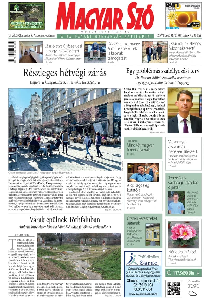 Magyar Szó, 78. évf. 2021. március 6. – 7. 52. sz. 1–32. oldal