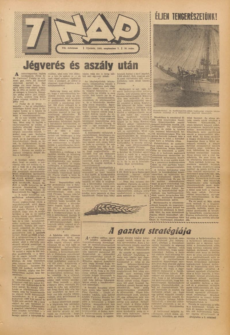 7 Nap, 7. évf. 1952. szeptember 7. 36. sz. 1–12. oldal
