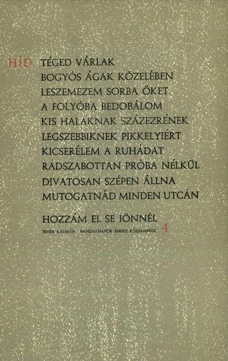 Híd, 27. évf. 1963. április. 4. sz. 389–512. oldal