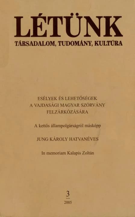 Létünk, 35. évf. 2005. 3. sz. 1–120. oldal