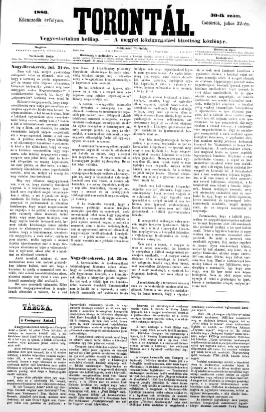 Torontál, 9. évf. 1880. július 22. 30. sz.