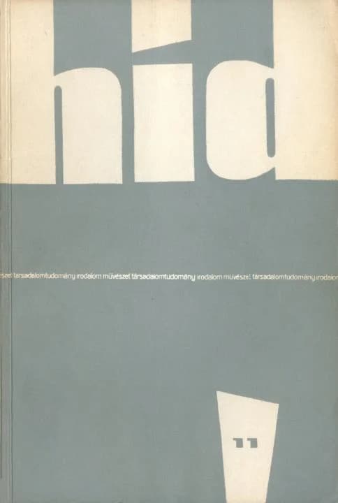 Híd, 25. évf. 1961. november. 11. sz. 901–996. oldal