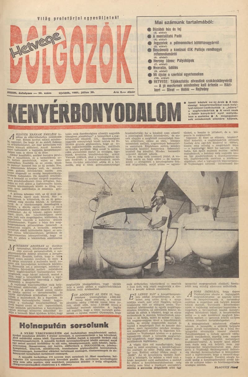 Dolgozók, 35. évf. 1981. július 30. 30. sz.