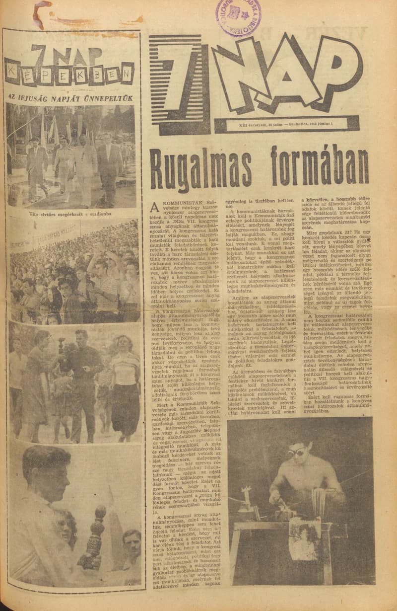 7 Nap, 13. évf. 1958. június 1. 23. sz.