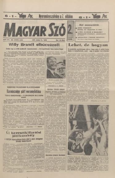 Magyar Szó, 44. évf. 1987. június 15. 162. sz. 1–20. oldal