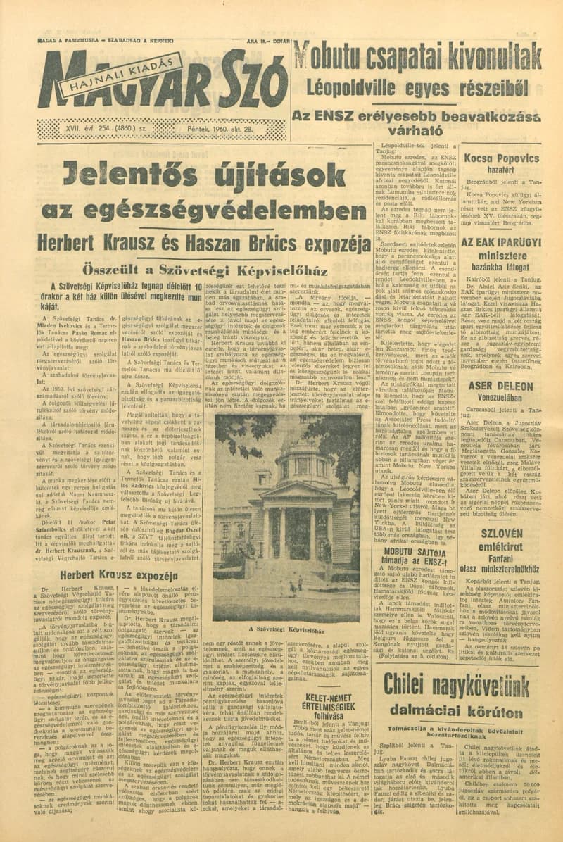 Magyar Szó, 17. évf. 1960. október 28. 254. sz. 1–24. oldal