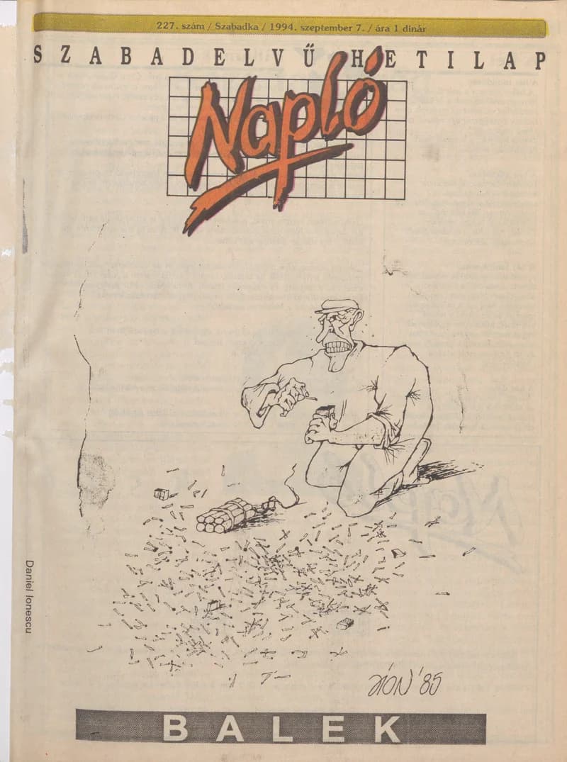 Napló - Szabadelvű hetilap, 5. évf. 1994. szeptember 7. 227. sz.