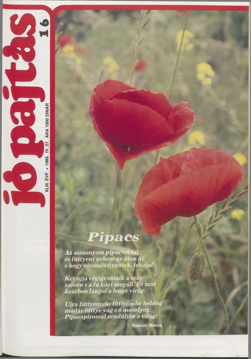Jó Pajtás, 43. évf. 1989. április 27. 16. sz.
