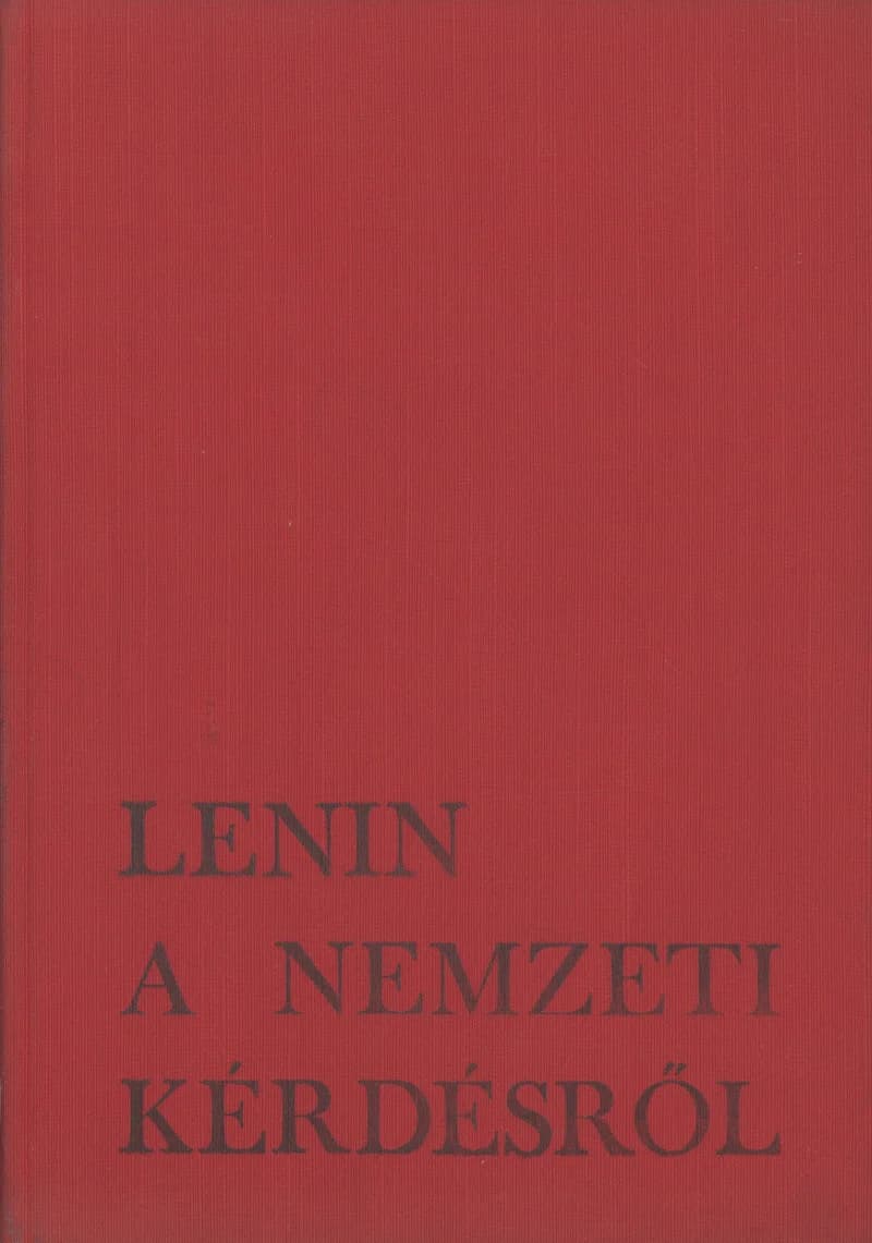 A nemzeti kérdésről