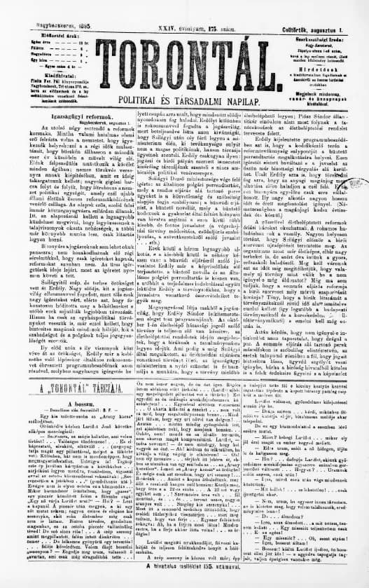 Torontál, 24. évf. 1895. augusztus 1. 175. sz.