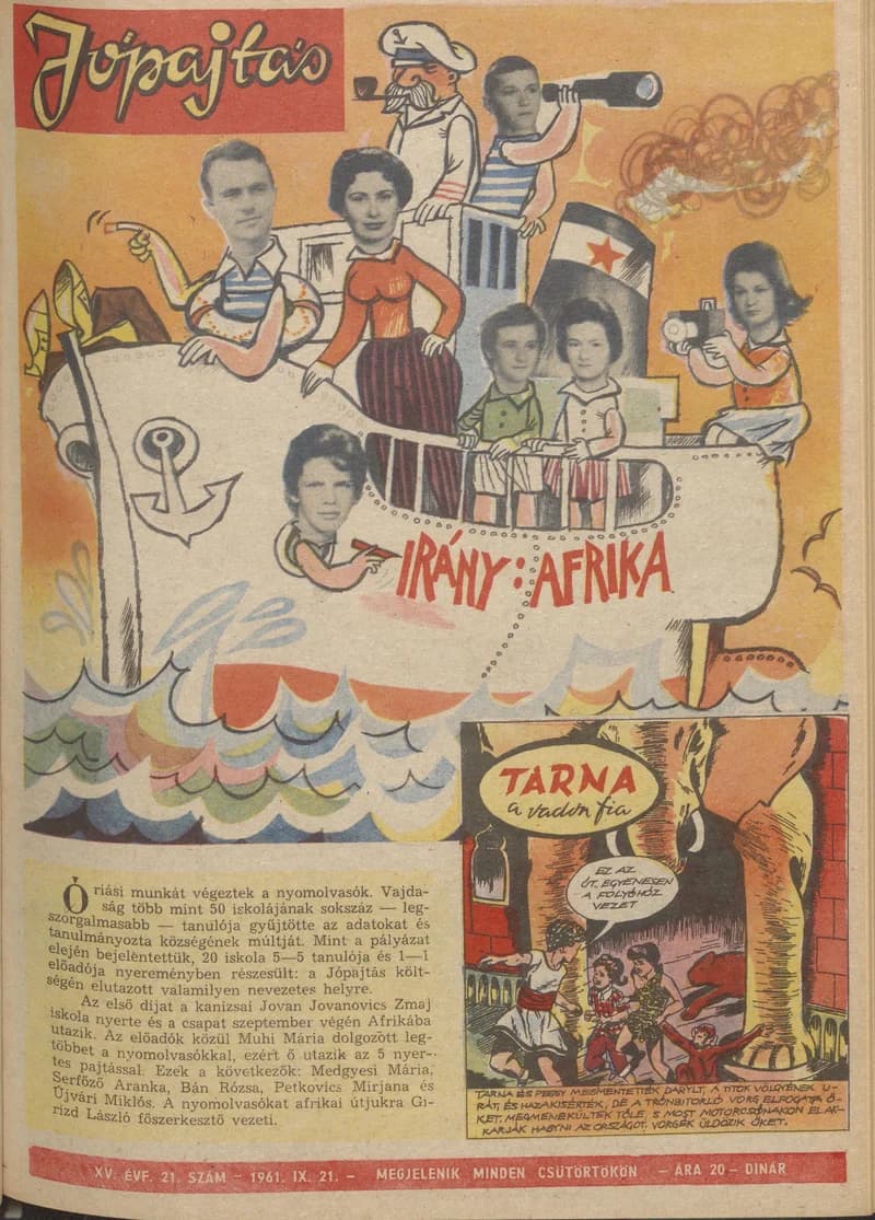 Jó Pajtás, 15. évf. 1961. szeptember 21. 21. sz.