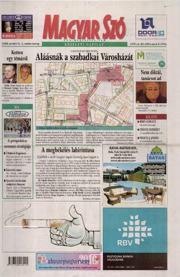 Magyar Szó, 67. évf. 2010. november 13. – 14. 266. sz. 1–52. oldal