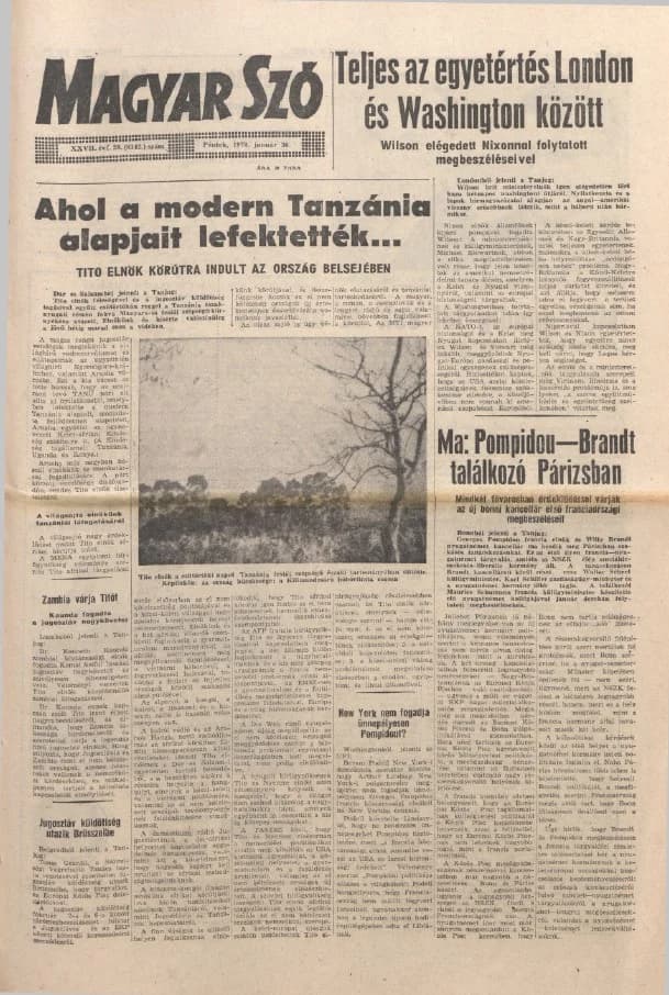 Magyar Szó, 27. évf. 1970. január 30. 28. sz. 1–12. oldal