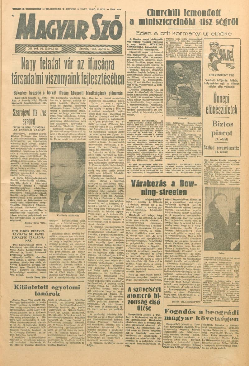 Magyar Szó, 12. évf. 1955. április 6. 94. sz. 1–8. oldal