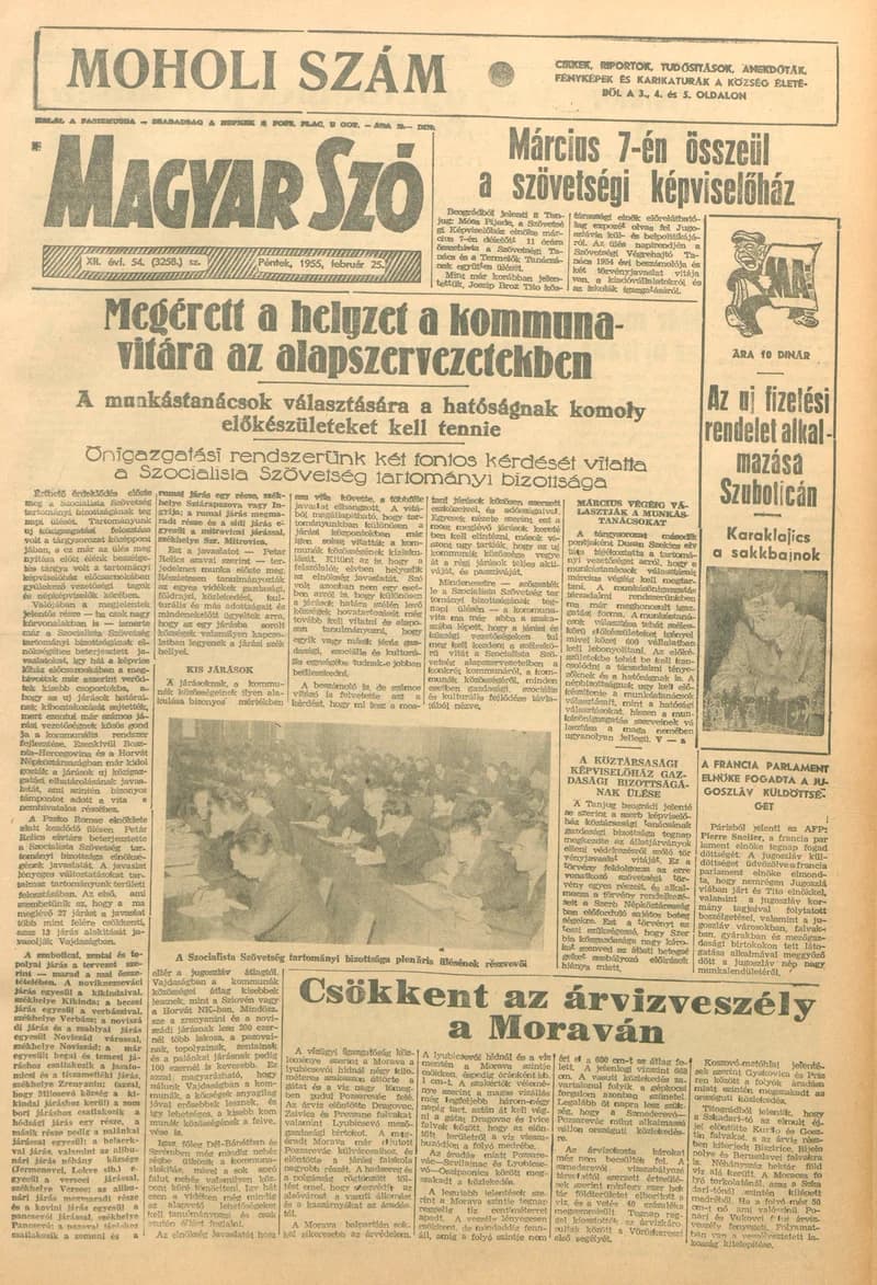 Magyar Szó, 12. évf. 1955. február 25. 54. sz. 1–10. oldal