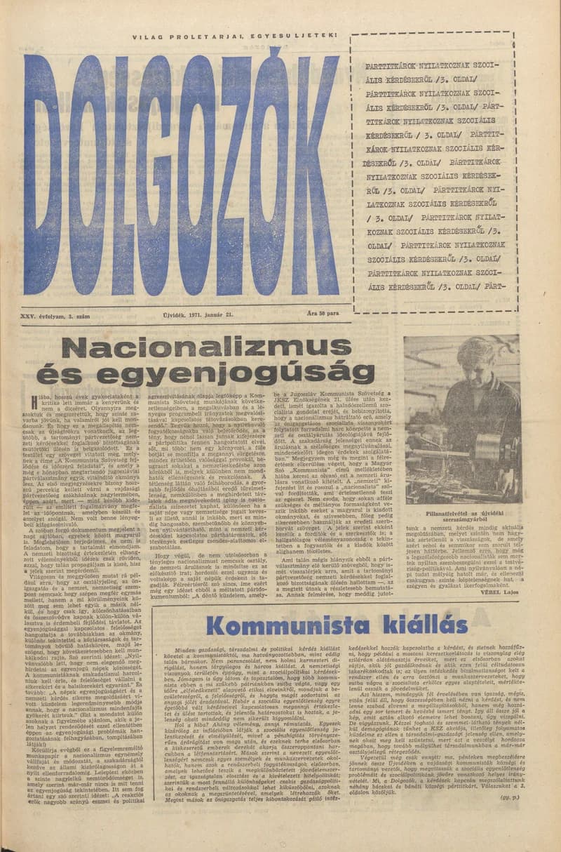 Dolgozók, 26. évf. 1972. január 21. 3. sz.