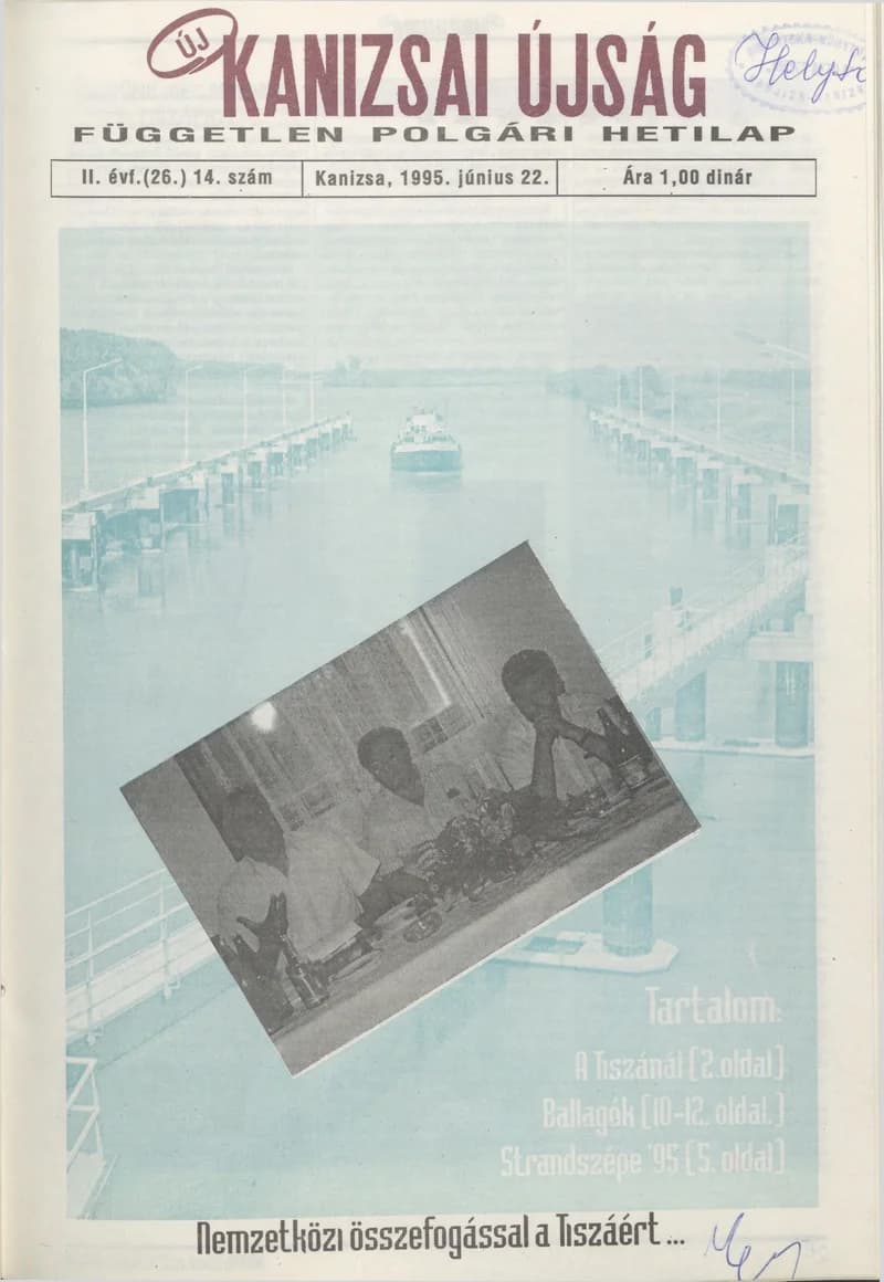 Új Kanizsai Újság, 2. évf. 1995. június 22. 14. sz.