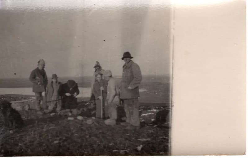 Munkáscsoport az oromhegyesi ásatáson