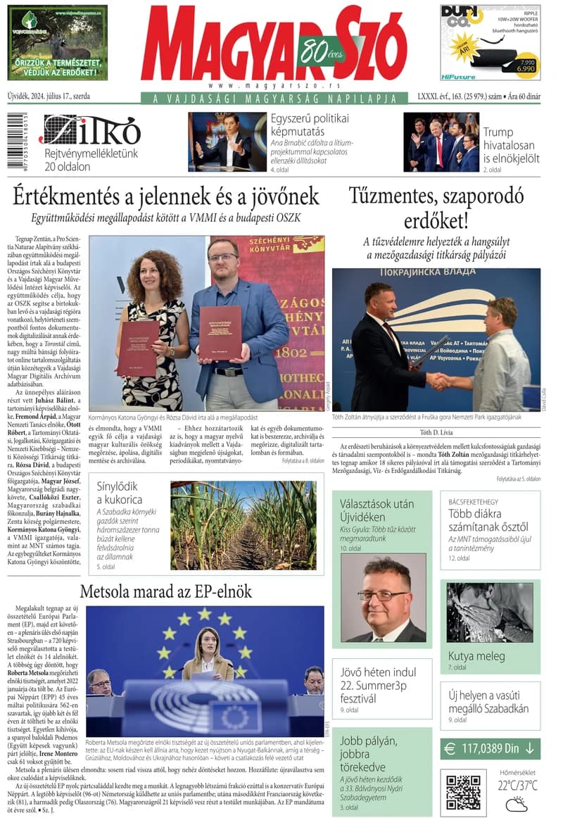 Magyar Szó, 81. évf. 2024. július 17. 163. sz. 1–16. oldal