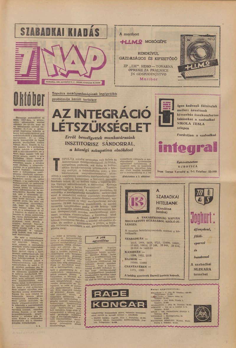 7 Nap, 23. évf. 1968. november 8. 46. sz. 1–16. oldal