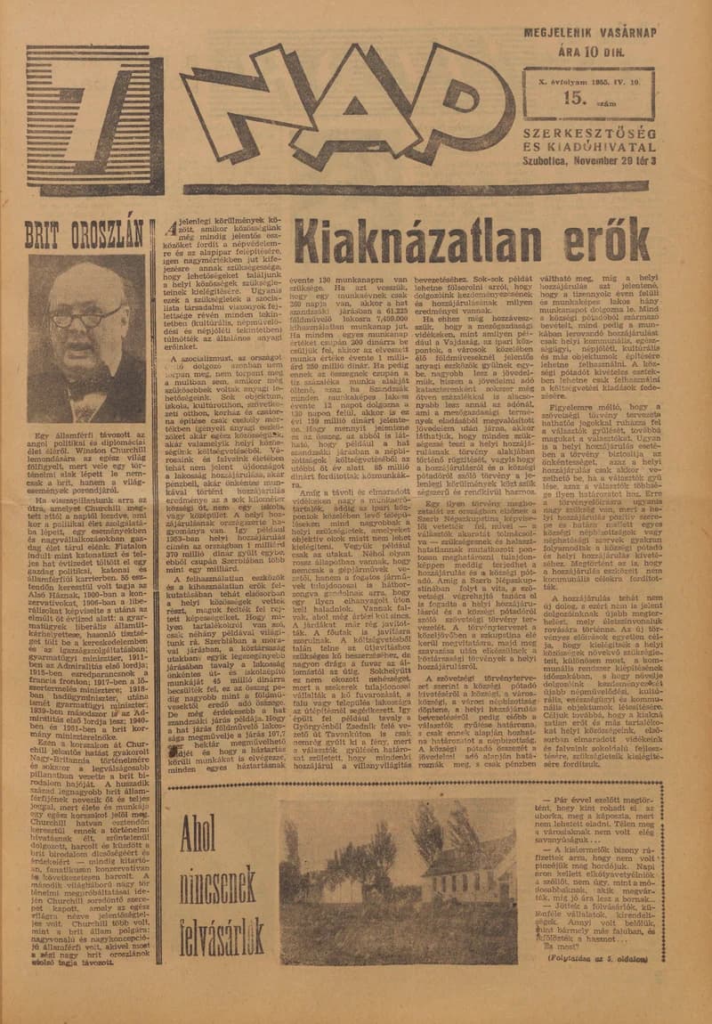 7 Nap, 10. évf. 1955. április 10. 15. sz. 1–16. oldal