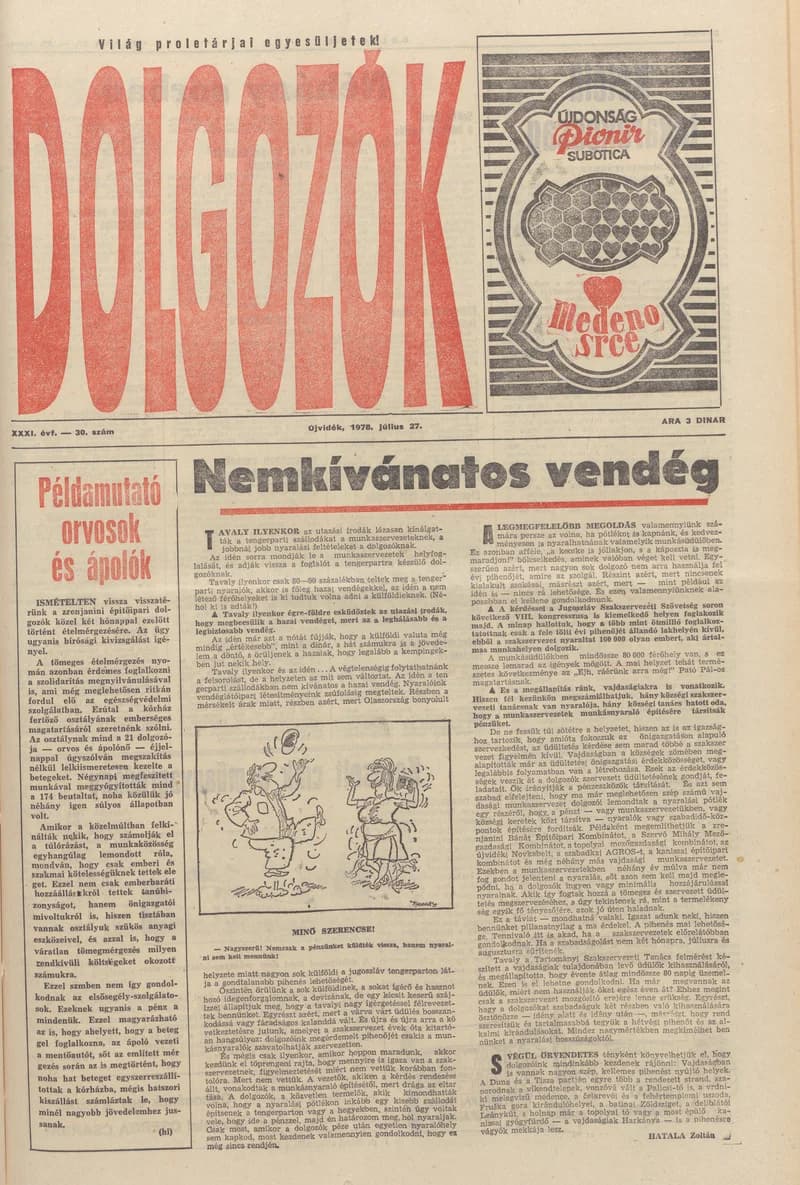 Dolgozók, 32. évf. 1978. július 27. 30. sz.