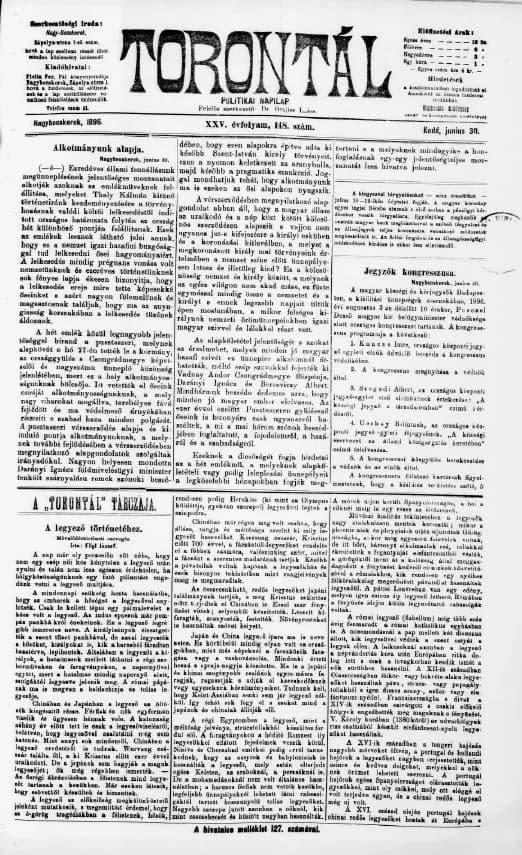Torontál, 25. évf. 1896. június 30. 148. sz.