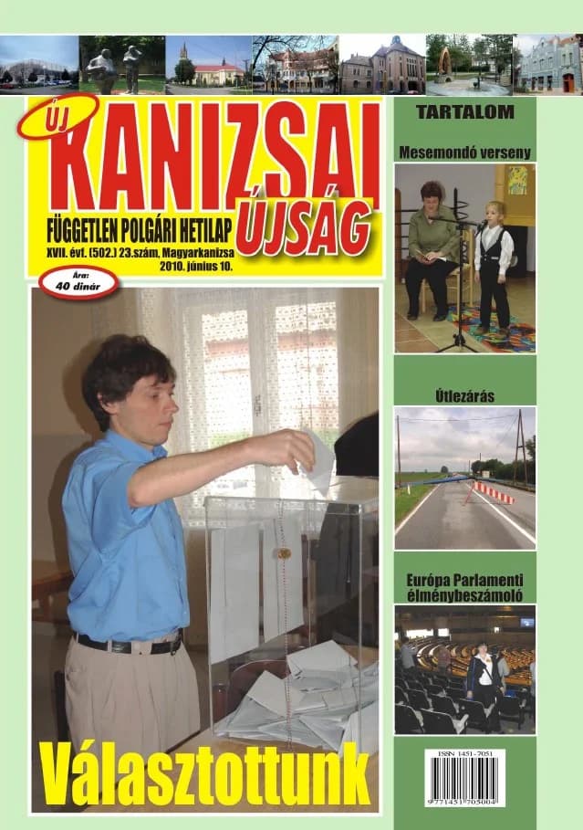 Új Kanizsai Újság, 17. évf. 2010. június 10. 23. sz.