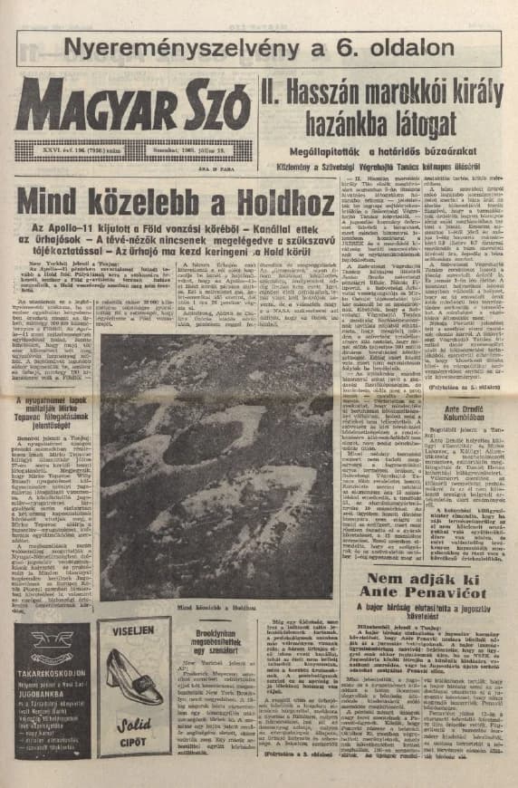 Magyar Szó, 26. évf. 1969. július 19. 196. sz. 1–14. oldal