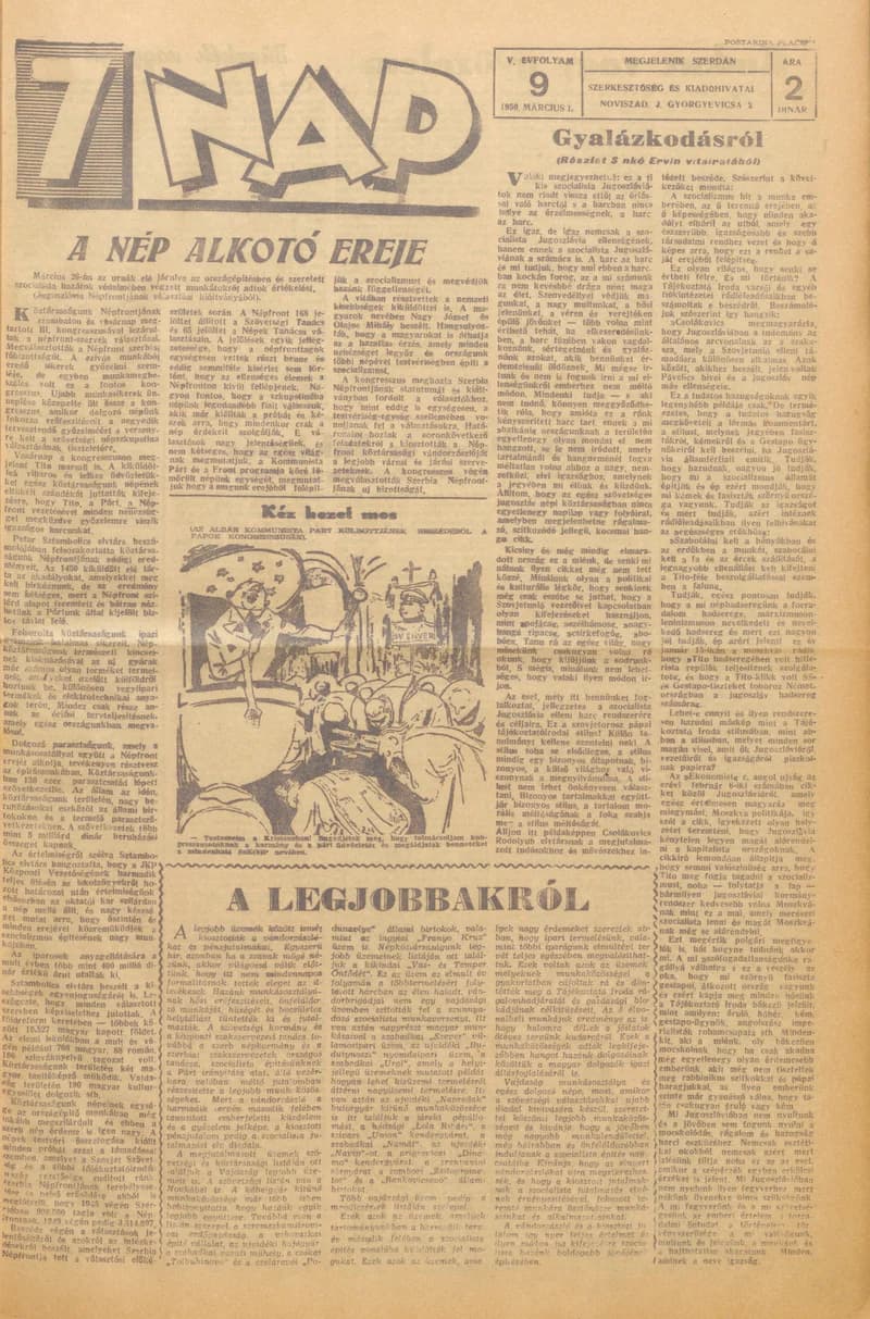 7 Nap, 5. évf. 1950. március 1. 9. sz. 1–4. oldal