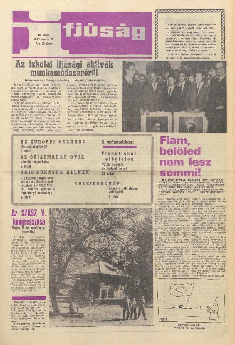 Ifjúság, 21. évf. 1965. április 22. 16. sz.