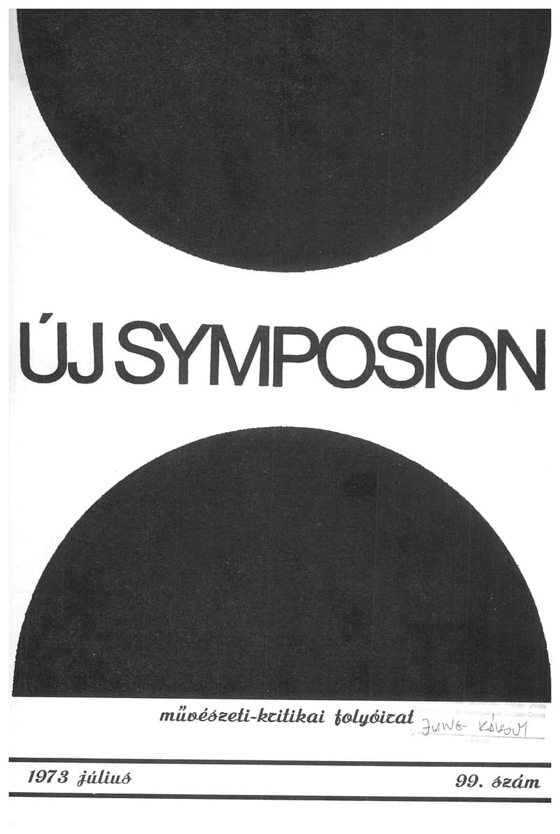 Új Symposion, 9. évf. 1973. július. 99. sz. 817–858. oldal