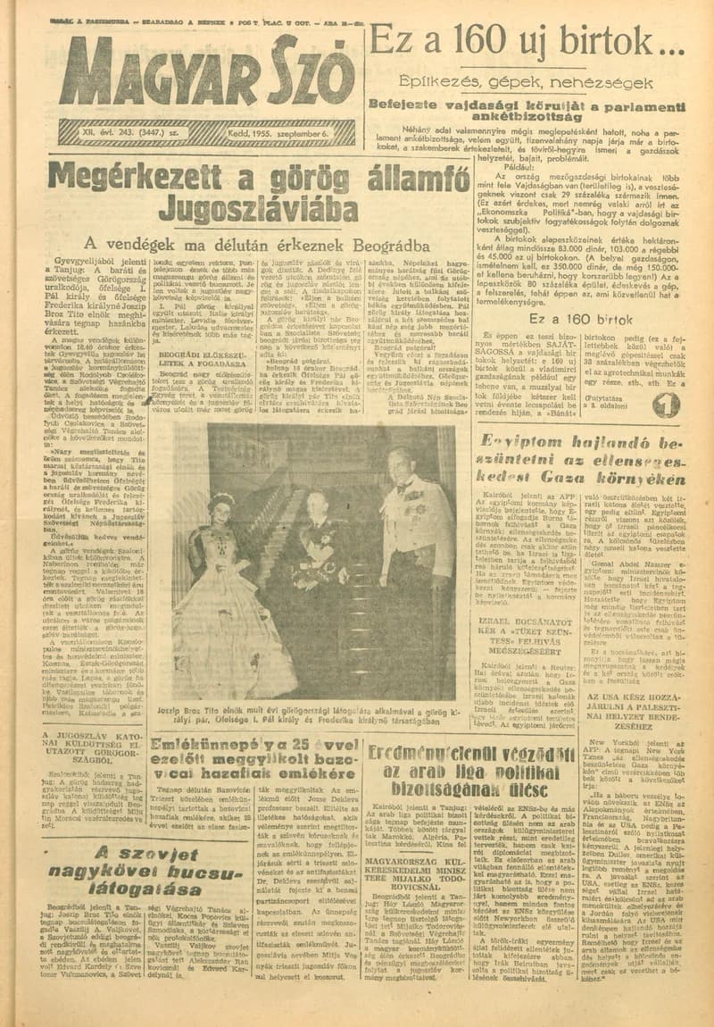 Magyar Szó, 12. évf. 1955. szeptember 6. 243. sz. 1–8. oldal
