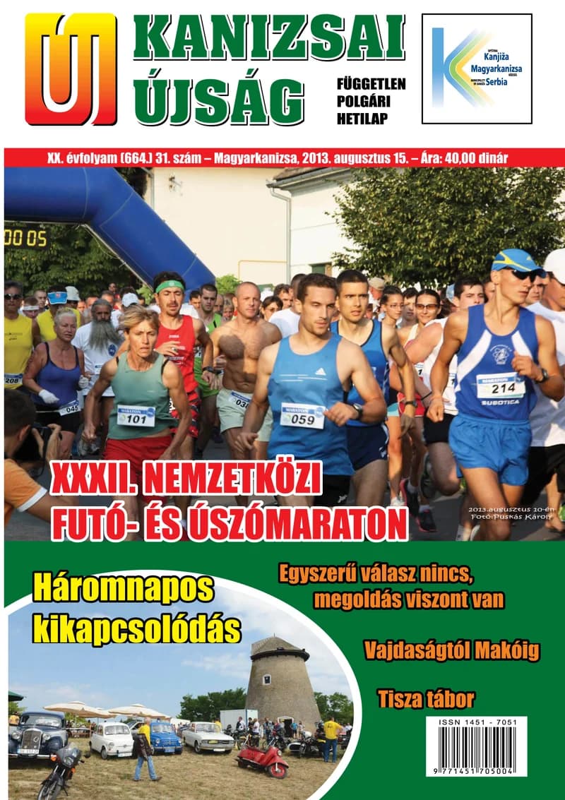 Új Kanizsai Újság, 20. évf. 2013. augusztus 15. 31. sz.