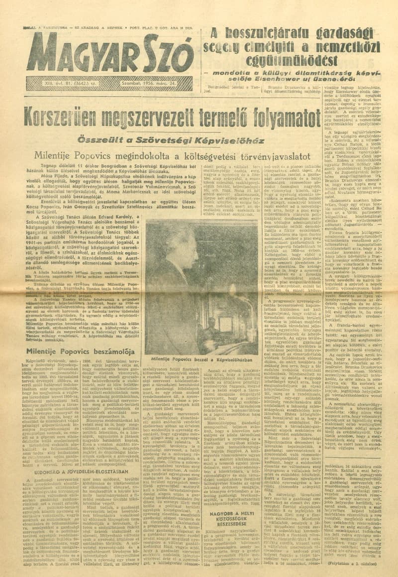 Magyar Szó, 13. évf. 1956. március 24. 81. sz. 1–12. oldal