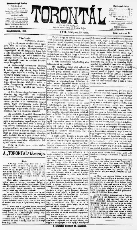 Torontál, 26. évf. 1897. március 9. 55. sz.