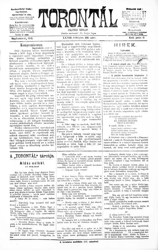 Torontál, 28. évf. 1899. június 13. 133. sz.