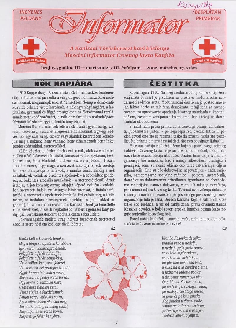 Informator, 3. évf. 2002. március 1. 17. sz.
