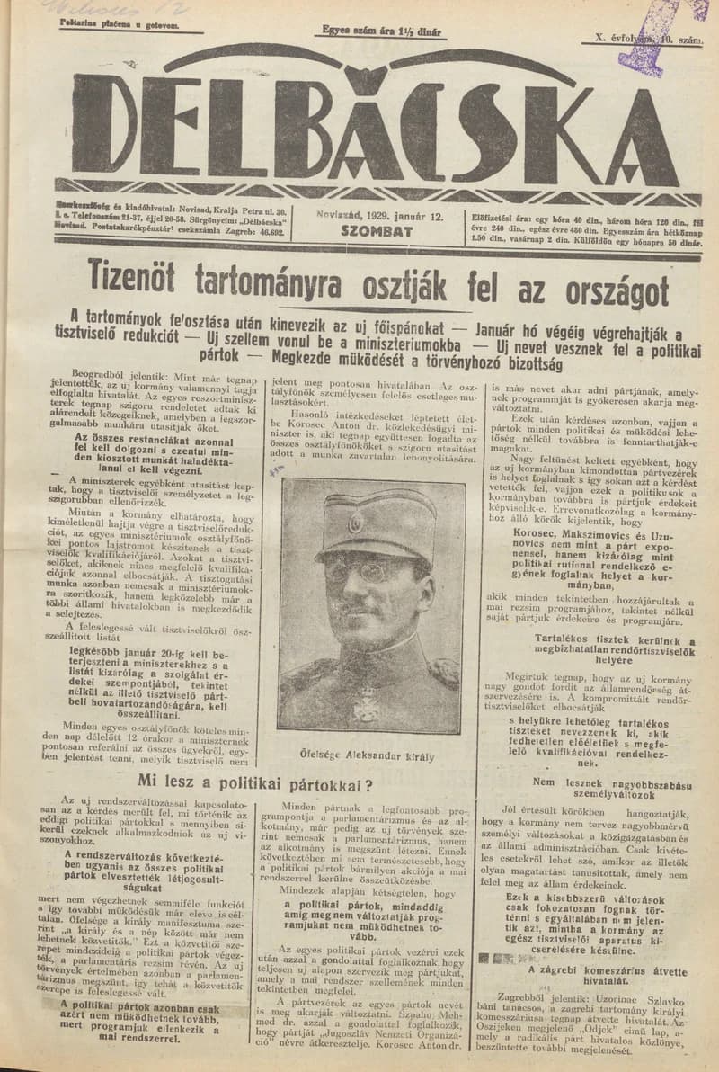 Délbácska, 10. évf. 1929. január 12. 10. sz.