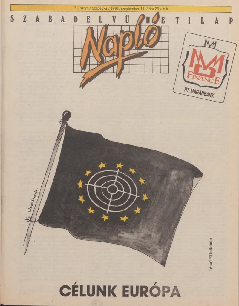 Napló - Szabadelvű hetilap, 2. évf. 1991. szeptember 11. 71. sz.