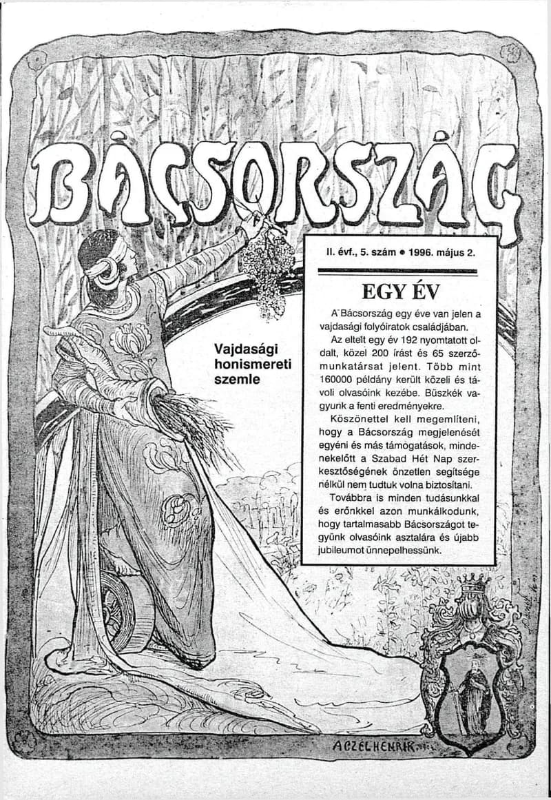 Bácsország, 2. évf. 1996. május 2. 5. sz.