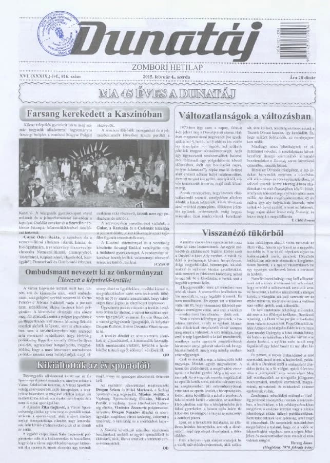 Dunatáj, 17. évf. 2015. február 4. 816. sz.